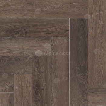 Кварцвиниловая плитка (Елочка) Alpine Floor Легкий паркет (Light Parquet) Дуб Фафнир ЕСО 13-16